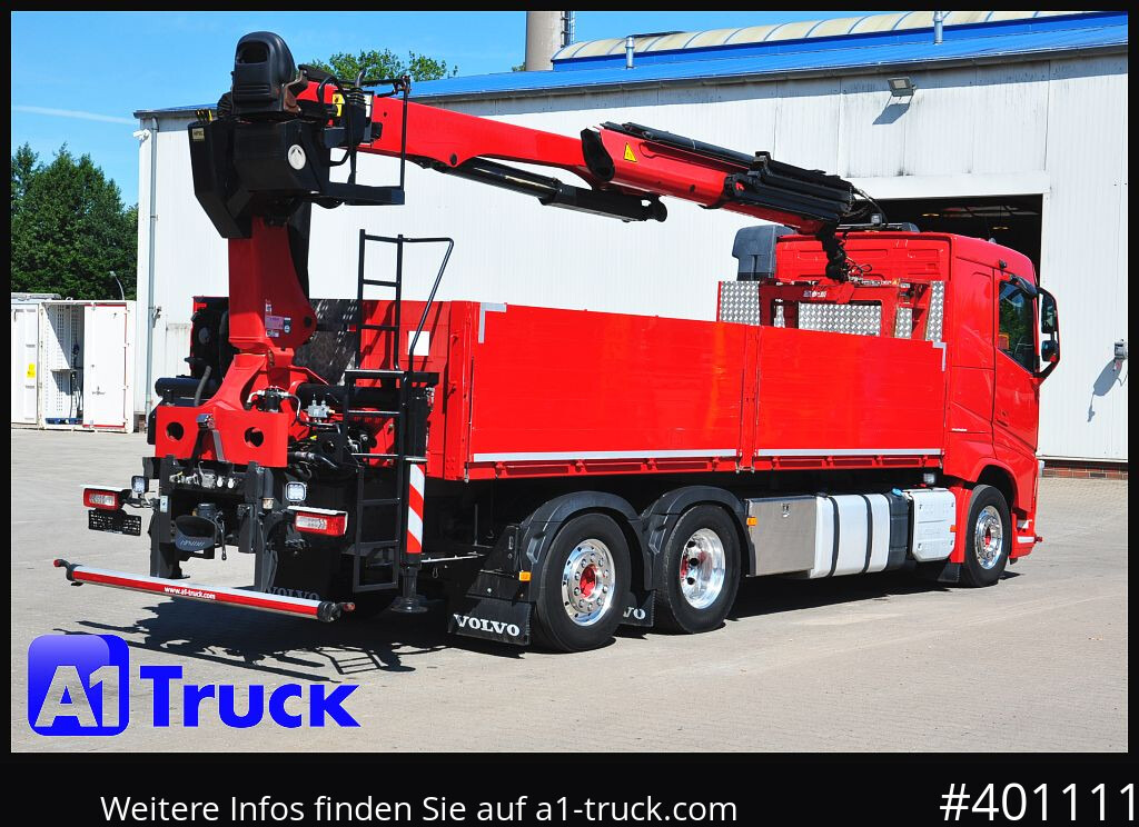 Dropside/ Flatbed truck, Crane truck VOLVO FH 460, Baustoff  PK 23.001L, Lenkachse: picture 9