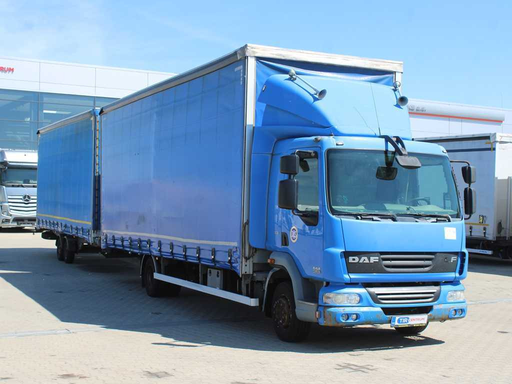 DAF FA LF 45, EURO 5, TYRES 80% + AGADOS TRAILER - Curtain side truck: picture 3 DAF FA LF 45, EURO 5, TYRES 80% + AGADOS TRAILER - Curtain side truck: picture 3