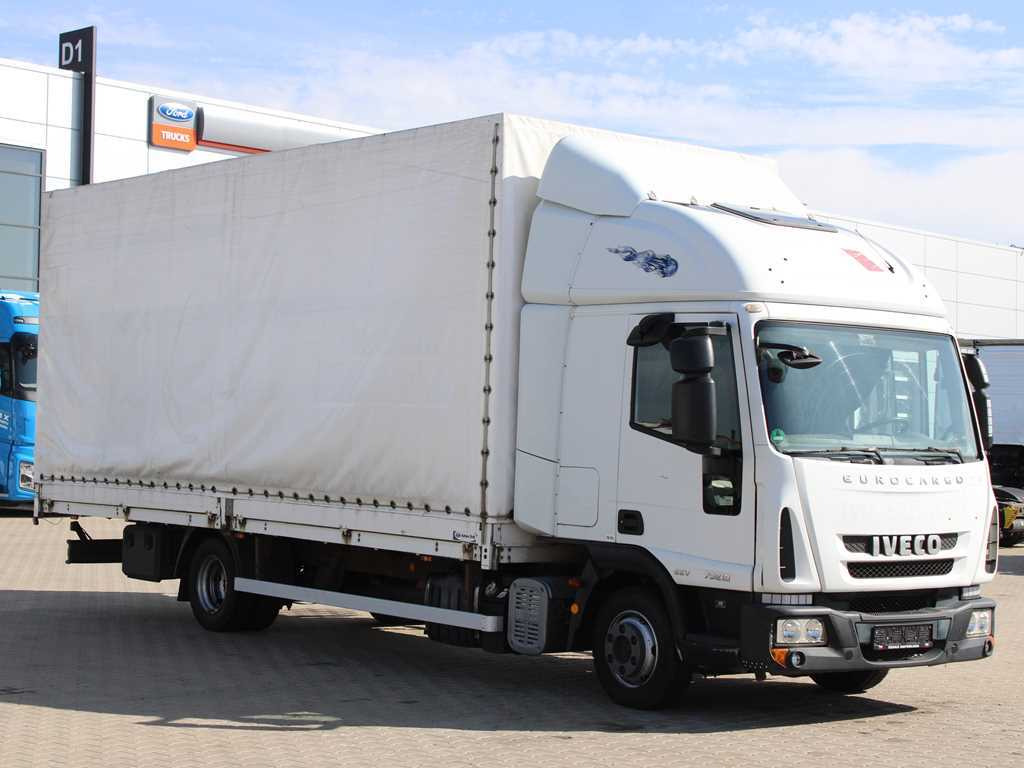 Iveco EUROCARGO ML 75E18, EURO 5EEV, PNEU 90%, SIDE - Curtain side truck: picture 2 Iveco EUROCARGO ML 75E18, EURO 5EEV, PNEU 90%, SIDE - Curtain side truck: picture 2