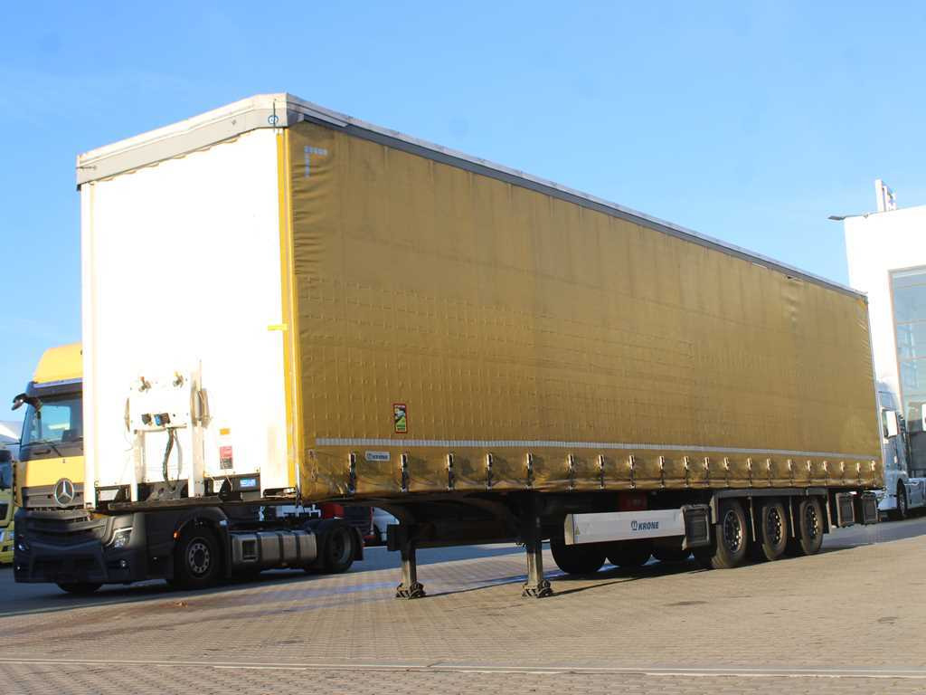Krone SD, LIFTING AXLE, MULTILOCK, LIFTING ROOF, LOWDECK - Curtainsider semi-trailer: picture 1 Krone SD, LIFTING AXLE, MULTILOCK, LIFTING ROOF, LOWDECK - Curtainsider semi-trailer: picture 1