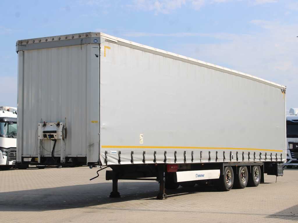 Krone SD, LOWDECK, LIFTING AXLE, MULTILOCK, SAF, LIFTING ROOF - Curtainsider semi-trailer: picture 1 Krone SD, LOWDECK, LIFTING AXLE, MULTILOCK, SAF, LIFTING ROOF - Curtainsider semi-trailer: picture 1
