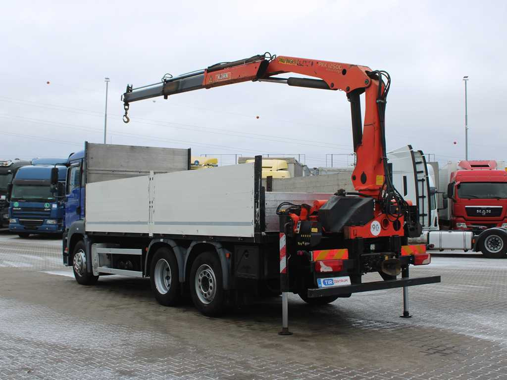 MAN TGA 26.430, EURO 3, 6X2, SIDE, HYDRAULIC ARM PALFINGER PKK 12500 - Dropside/ Flatbed truck, Crane truck: picture 5 MAN TGA 26.430, EURO 3, 6X2, SIDE, HYDRAULIC ARM PALFINGER PKK 12500 - Dropside/ Flatbed truck, Crane truck: picture 5