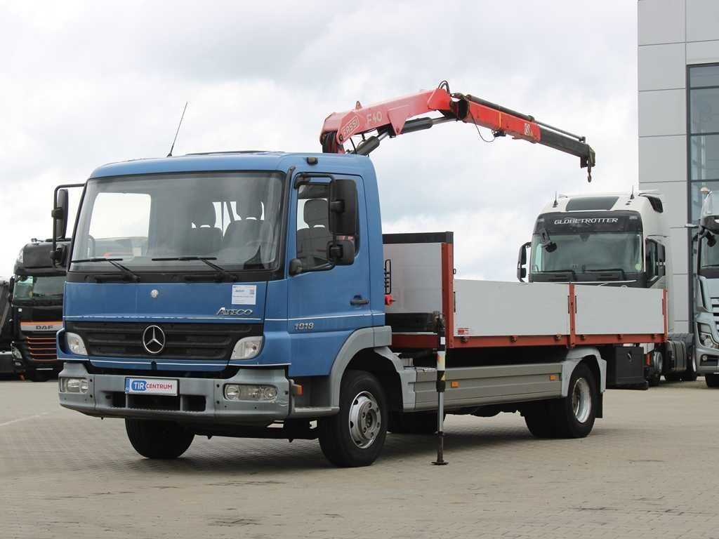 Mercedes-Benz ATEGO 1018, EURO 3, CRANE FASSI F40A.21 - Dropside/ Flatbed truck, Crane truck: picture 1 Mercedes-Benz ATEGO 1018, EURO 3, CRANE FASSI F40A.21 - Dropside/ Flatbed truck, Crane truck: picture 1