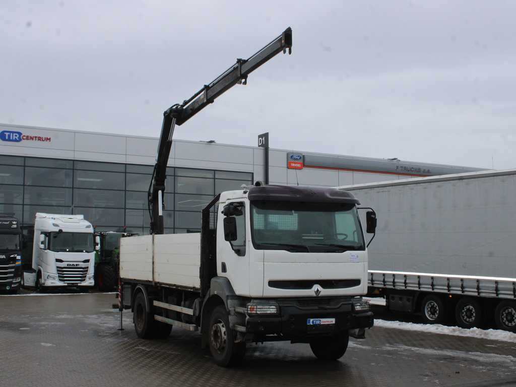 Renault Kerax 260.19, EURO 2, SIDE, HYDRAULIC ARM HIAB 112-2 - Dropside/ Flatbed truck, Crane truck: picture 3 Renault Kerax 260.19, EURO 2, SIDE, HYDRAULIC ARM HIAB 112-2 - Dropside/ Flatbed truck, Crane truck: picture 3