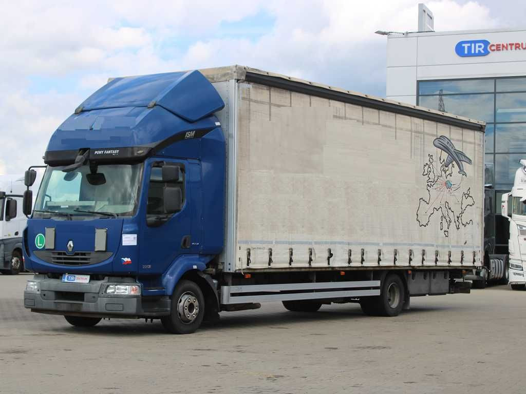Renault MIDLUM 220.12, EURO 5, TAIL LIFT - Curtain side truck: picture 1 Renault MIDLUM 220.12, EURO 5, TAIL LIFT - Curtain side truck: picture 1