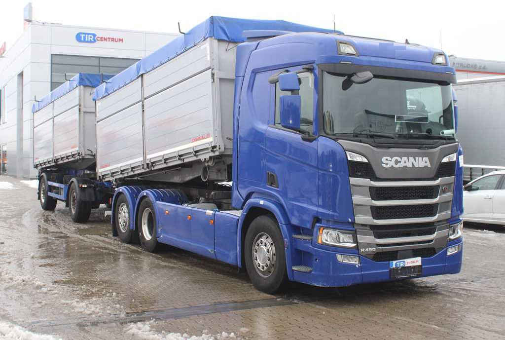 Scania R450, 6X2, EURO 6, THREE-WAY, RETARDER, LIFTING AXLE, NAVIGATION + SCHWARZMULLER TRAILER - Tipper: picture 3 Scania R450, 6X2, EURO 6, THREE-WAY, RETARDER, LIFTING AXLE, NAVIGATION + SCHWARZMULLER TRAILER - Tipper: picture 3
