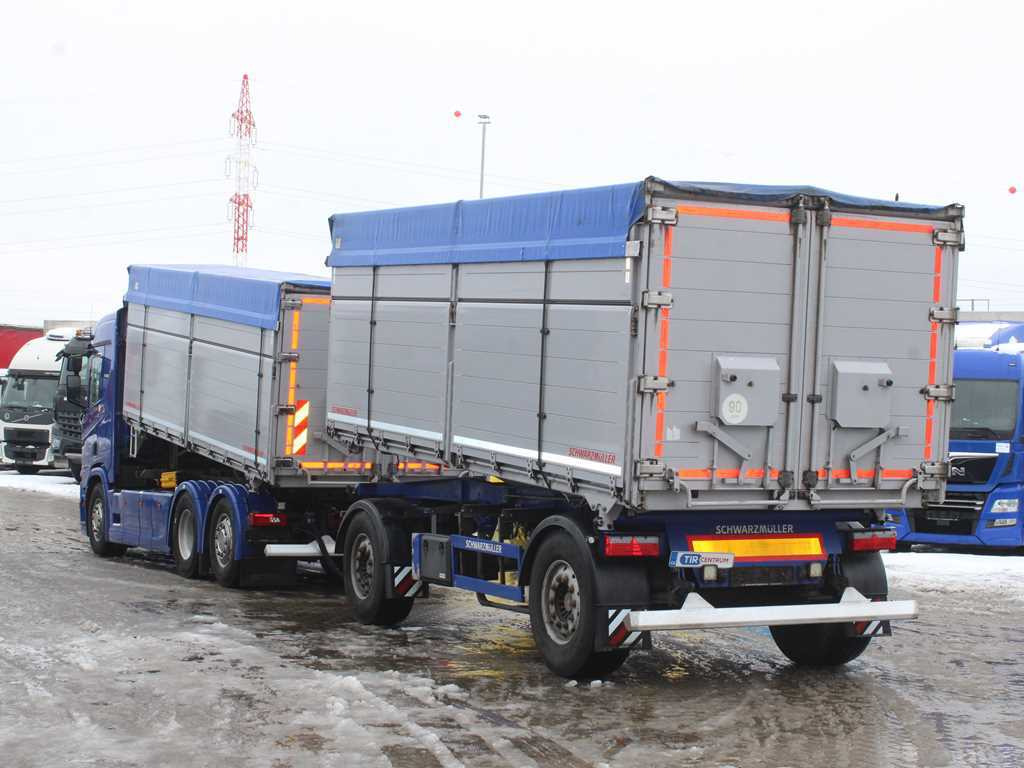 Scania R450, 6X2, EURO 6, THREE-WAY, RETARDER, LIFTING AXLE, NAVIGATION + SCHWARZMULLER TRAILER - Tipper: picture 5 Scania R450, 6X2, EURO 6, THREE-WAY, RETARDER, LIFTING AXLE, NAVIGATION + SCHWARZMULLER TRAILER - Tipper: picture 5