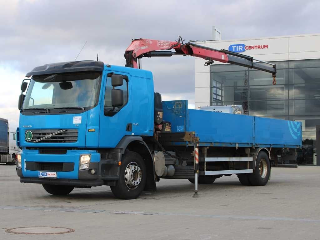 Volvo FE S 340 42R, EURO 5, CRANE FASSI F110A.22 - Dropside/ Flatbed truck, Crane truck: picture 1 Volvo FE S 340 42R, EURO 5, CRANE FASSI F110A.22 - Dropside/ Flatbed truck, Crane truck: picture 1