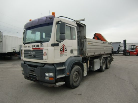 MAN TGA 33.430 6x4 Kipper, Manuel, E4 Palfinger Blatt-Blatt - Tipper: picture 1 MAN TGA 33.430 6x4 Kipper, Manuel, E4 Palfinger Blatt-Blatt - Tipper: picture 1