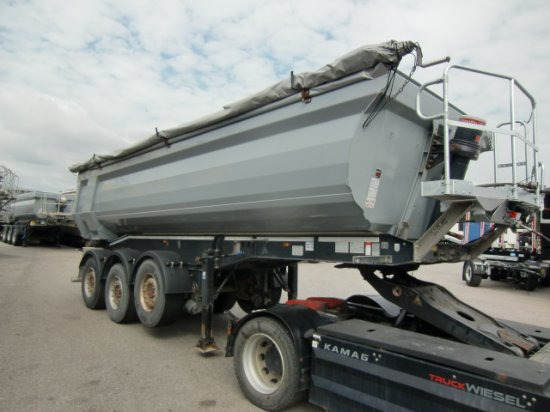 Schwarzmüller Kippmulde 25m³, SAF, Rollplane, Podest - Tipper semi-trailer: picture 1 Schwarzmüller Kippmulde 25m³, SAF, Rollplane, Podest - Tipper semi-trailer: picture 1