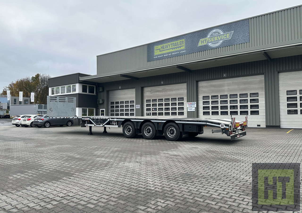 Faymonville MAX Trailer 3-Achs-Mega-Tele-Plateau mit 1 Paar Radmulden - Dropside/ Flatbed semi-trailer: picture 1 Faymonville MAX Trailer 3-Achs-Mega-Tele-Plateau mit 1 Paar Radmulden - Dropside/ Flatbed semi-trailer: picture 1