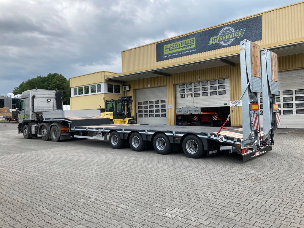 Faymonville MAX Trailer 4-Achs-Tele-Semi mit hydr. Rampen - Low loader semi-trailer: picture 1 Faymonville MAX Trailer 4-Achs-Tele-Semi mit hydr. Rampen - Low loader semi-trailer: picture 1