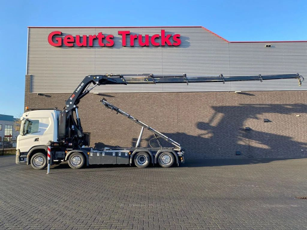 Scania G500 NGS 8X2 MET 3 ZIJDIGE KABELSYSTEEM + HIAB 3 - Hook lift truck, Crane truck: picture 1 Scania G500 NGS 8X2 MET 3 ZIJDIGE KABELSYSTEEM + HIAB 3 - Hook lift truck, Crane truck: picture 1
