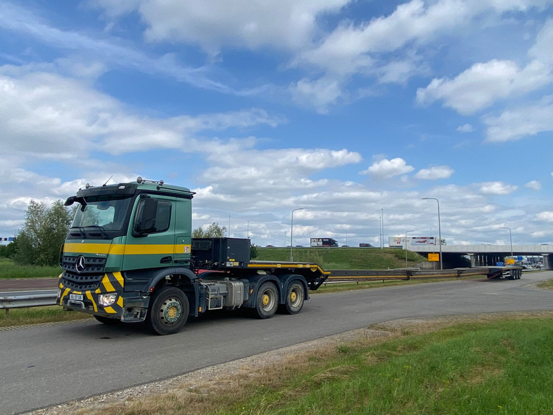 Dropside/ Flatbed semi-trailer Broshuis trailer 3 -time extendable Windmill transporter: picture 19