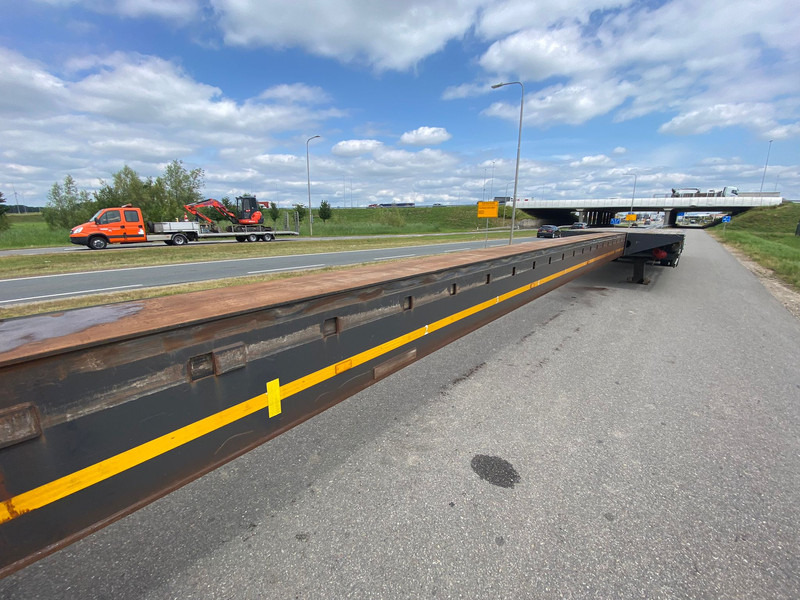 Dropside/ Flatbed semi-trailer Broshuis trailer 3 -time extendable Windmill transporter: picture 6