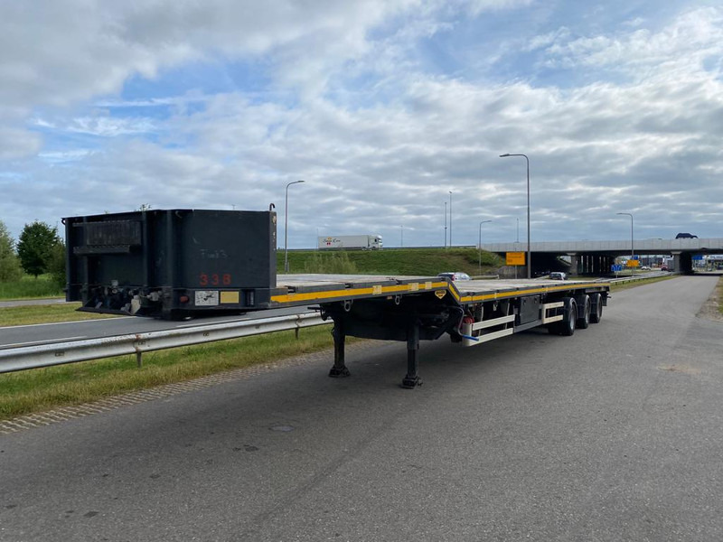 Dropside/ Flatbed semi-trailer Broshuis trailer 3 -time extendable Windmill transporter: picture 8