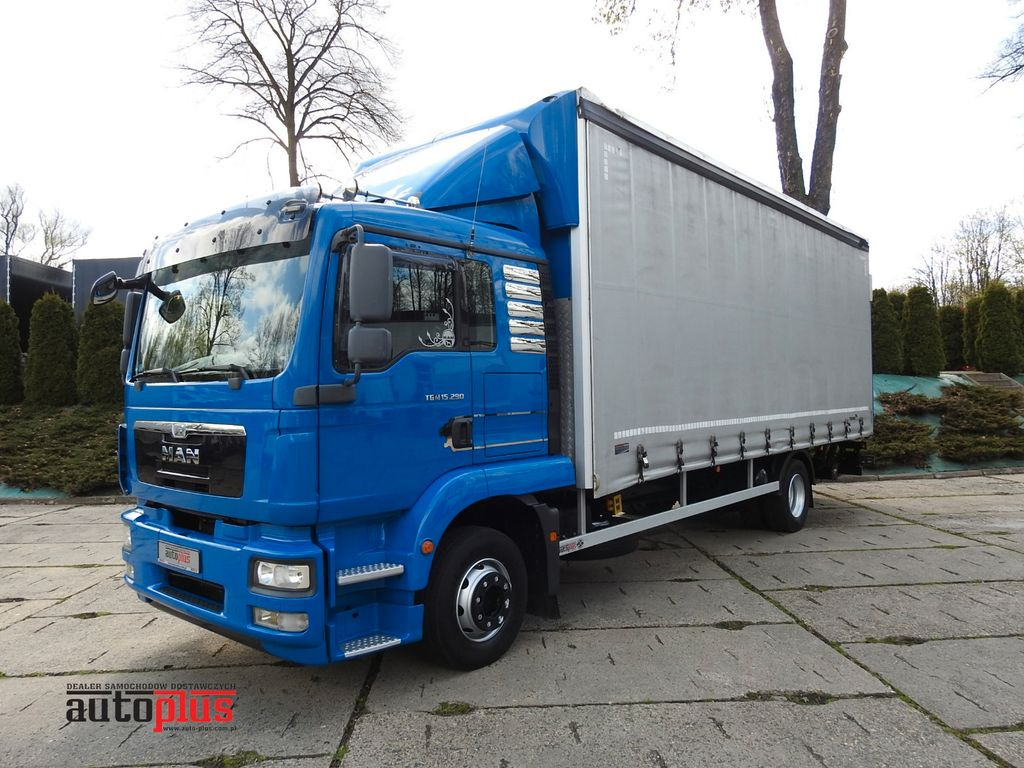 MAN TGM PRITSCHE PLANE 18 PALETTEN AUFZUG - Curtain side truck: picture 1 MAN TGM PRITSCHE PLANE 18 PALETTEN AUFZUG - Curtain side truck: picture 1