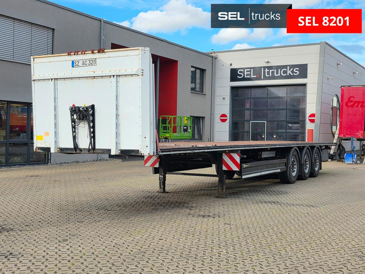Berger SAPL 24 - Dropside/ Flatbed semi-trailer: picture 1 Berger SAPL 24 - Dropside/ Flatbed semi-trailer: picture 1