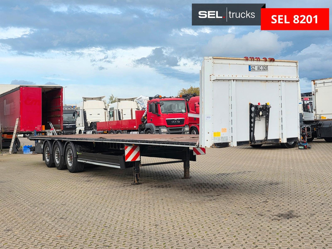 Berger SAPL 24 - Dropside/ Flatbed semi-trailer: picture 3 Berger SAPL 24 - Dropside/ Flatbed semi-trailer: picture 3