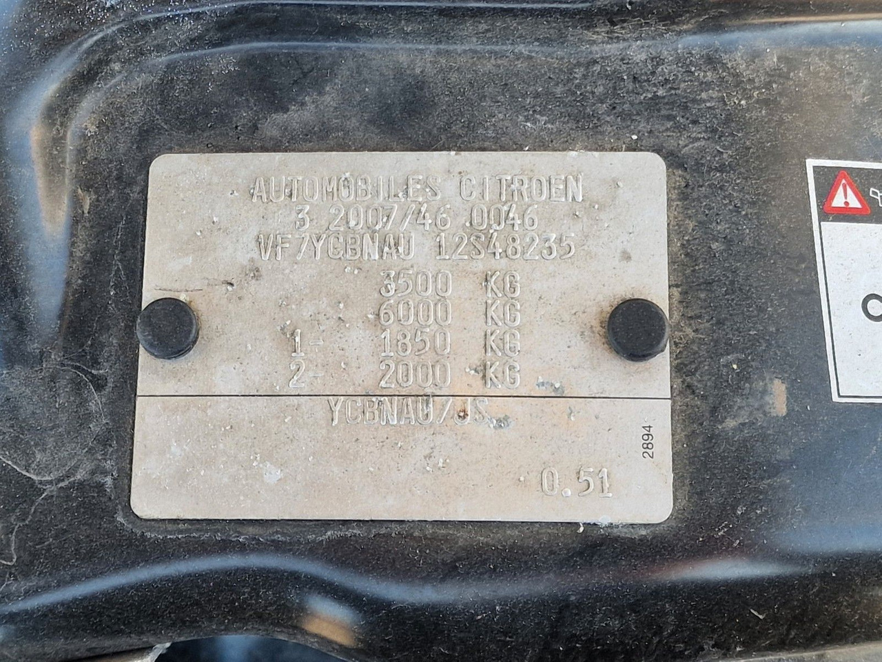 Closed box van Citroën Jumper / Ladebordwand / 3 Sitzen / Klimaanlage: picture 16 Closed box van Citroën Jumper / Ladebordwand / 3 Sitzen / Klimaanlage: picture 16