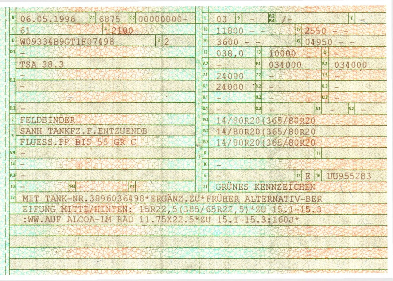 Tanker semi-trailer Feldbinder TSA 38.3 / Alu / ADR AT, FL / Lift / VOGELSANG: picture 41 Tanker semi-trailer Feldbinder TSA 38.3 / Alu / ADR AT, FL / Lift / VOGELSANG: picture 41