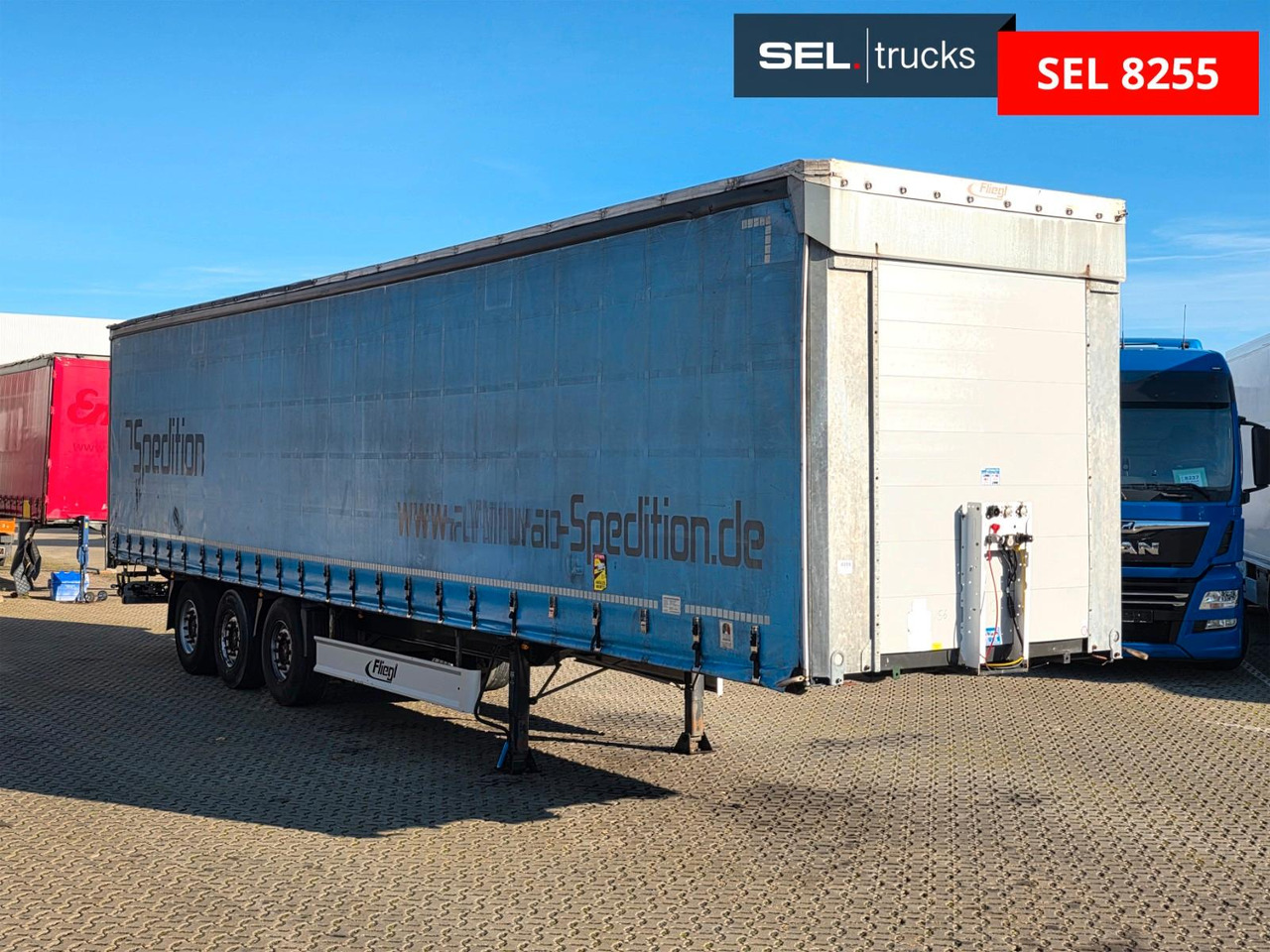 Fliegl SDS01 / Coilmulde / EDSCHA - Curtainsider semi-trailer: picture 3 Fliegl SDS01 / Coilmulde / EDSCHA - Curtainsider semi-trailer: picture 3