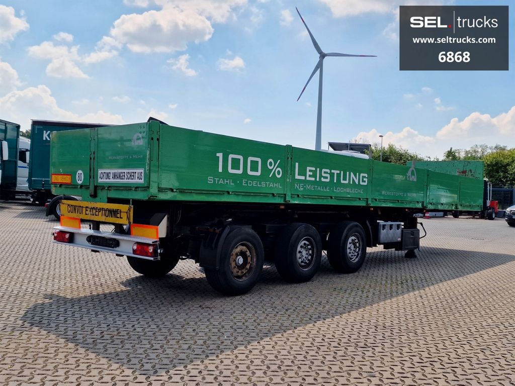 Gloria 35SA / Teleskop / Lenkachse Gloria 35SA / Teleskop /3 x Lenkachse - Dropside/ Flatbed semi-trailer: picture 5 Gloria 35SA / Teleskop / Lenkachse Gloria 35SA / Teleskop /3 x Lenkachse - Dropside/ Flatbed semi-trailer: picture 5