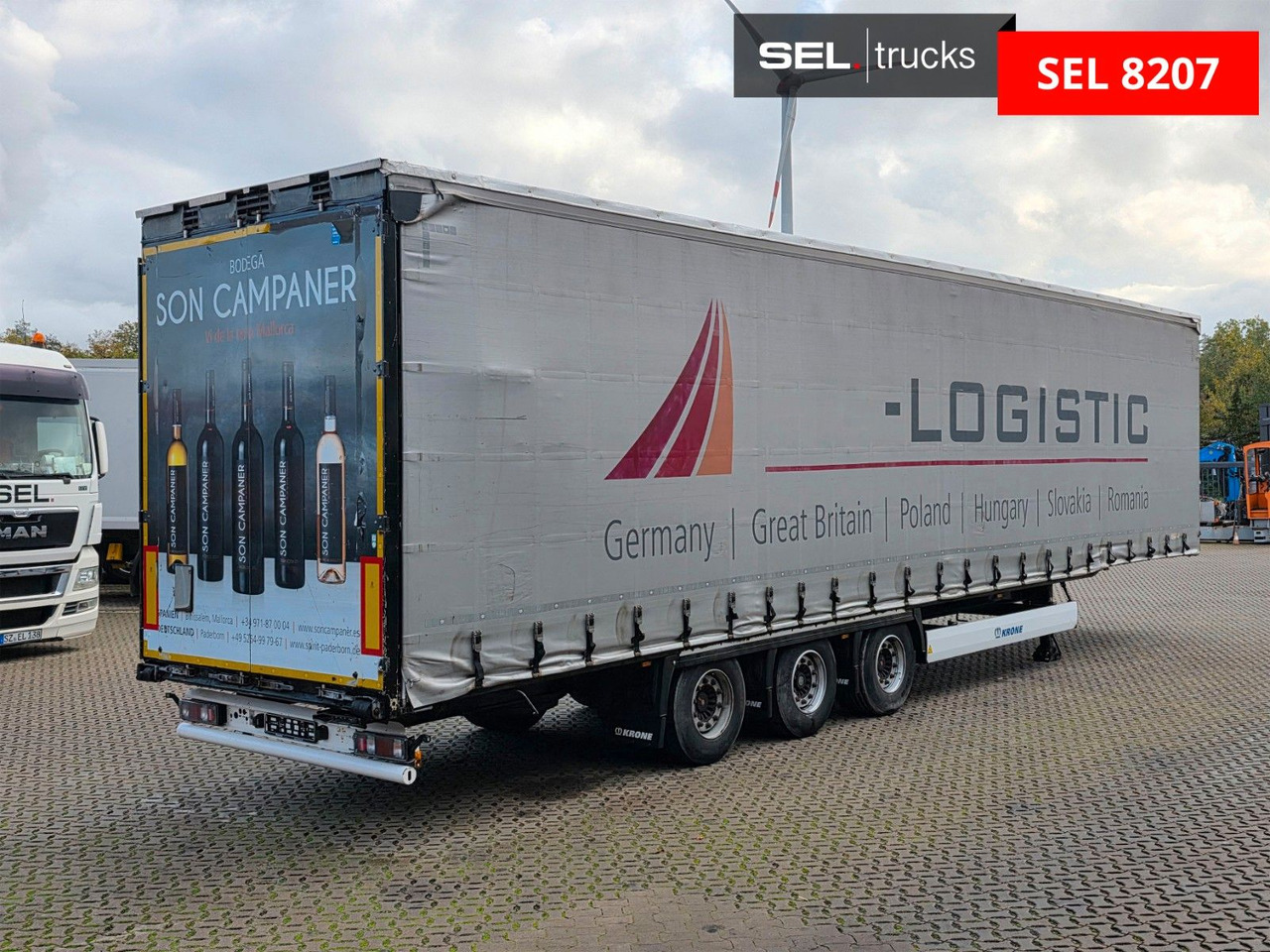 Krone SD / Hubdach / EDSCHA / Liftachse - Curtainsider semi-trailer: picture 5 Krone SD / Hubdach / EDSCHA / Liftachse - Curtainsider semi-trailer: picture 5