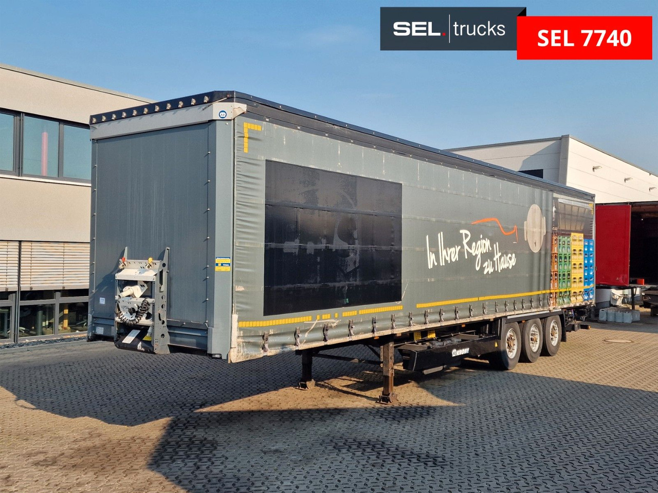 Krone SD / Ladebordwand / Lenkachse / Liftachse - Curtainsider semi-trailer: picture 2 Krone SD / Ladebordwand / Lenkachse / Liftachse - Curtainsider semi-trailer: picture 2