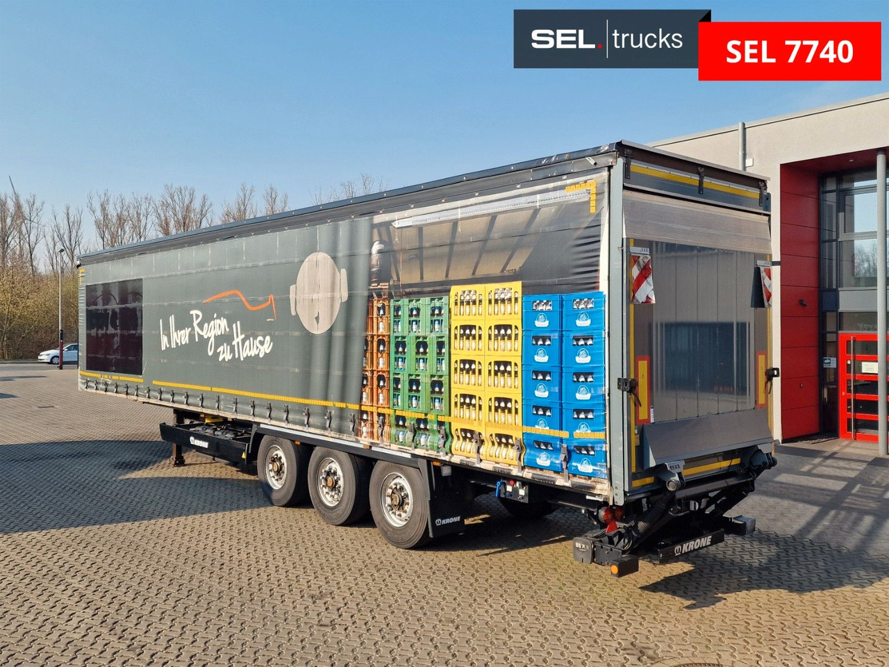 Krone SD / Ladebordwand / Lenkachse / Liftachse - Curtainsider semi-trailer: picture 1 Krone SD / Ladebordwand / Lenkachse / Liftachse - Curtainsider semi-trailer: picture 1