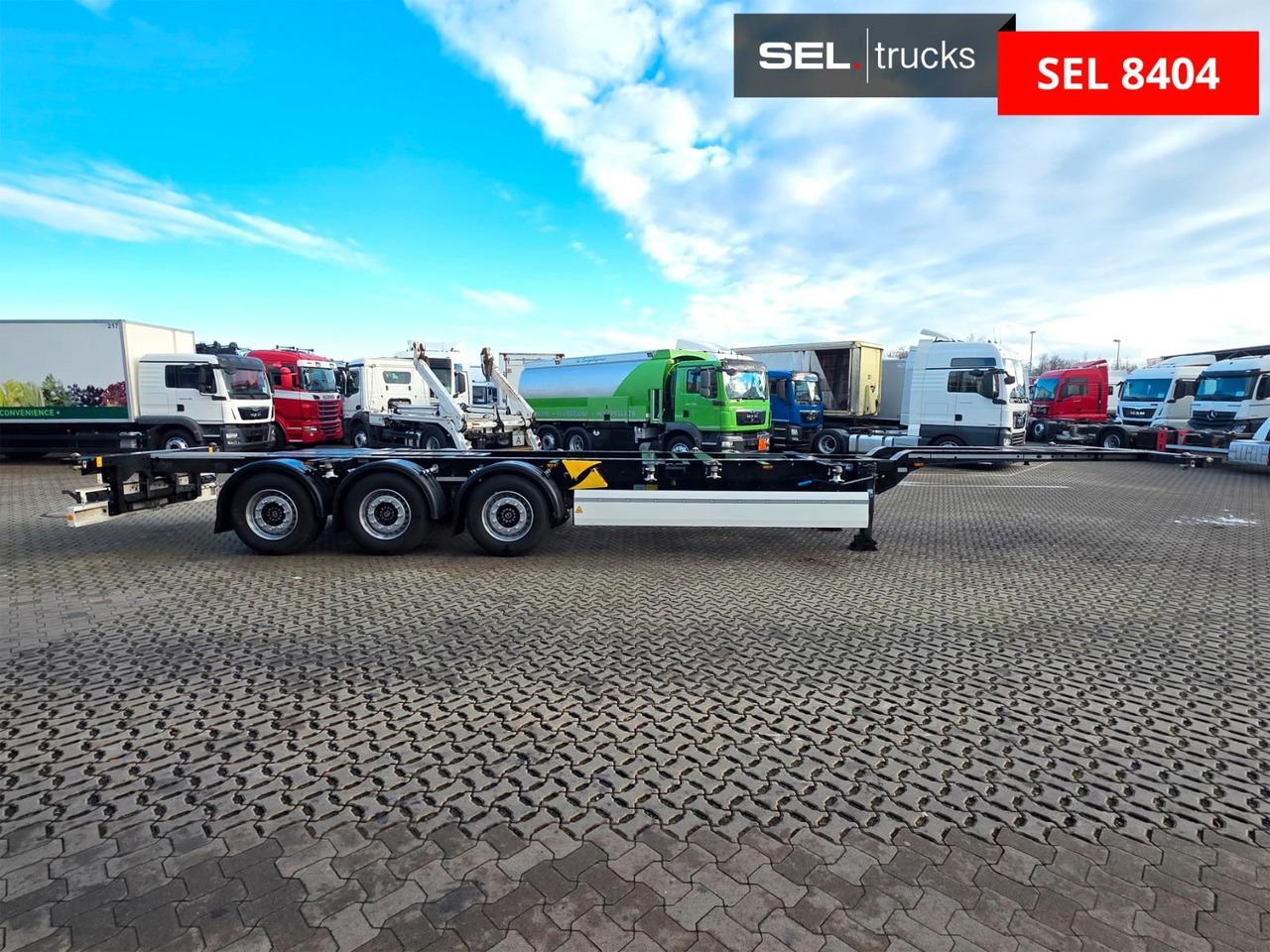 Krone SD / Liftachse / Teleskop / 11.908 - 13.403 - Chassis semi-trailer: picture 4 Krone SD / Liftachse / Teleskop / 11.908 - 13.403 - Chassis semi-trailer: picture 4