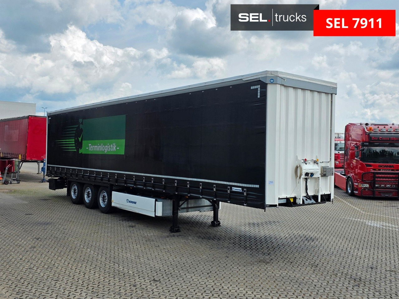 Krone SD / Palettenkasten / Liftachse - Curtainsider semi-trailer: picture 3 Krone SD / Palettenkasten / Liftachse - Curtainsider semi-trailer: picture 3