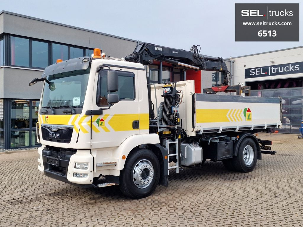 MAN TGM 18.340 / HIAB 111 ES-3DUO / Kipper - Tipper, Crane truck: picture 1 MAN TGM 18.340 / HIAB 111 ES-3DUO / Kipper - Tipper, Crane truck: picture 1