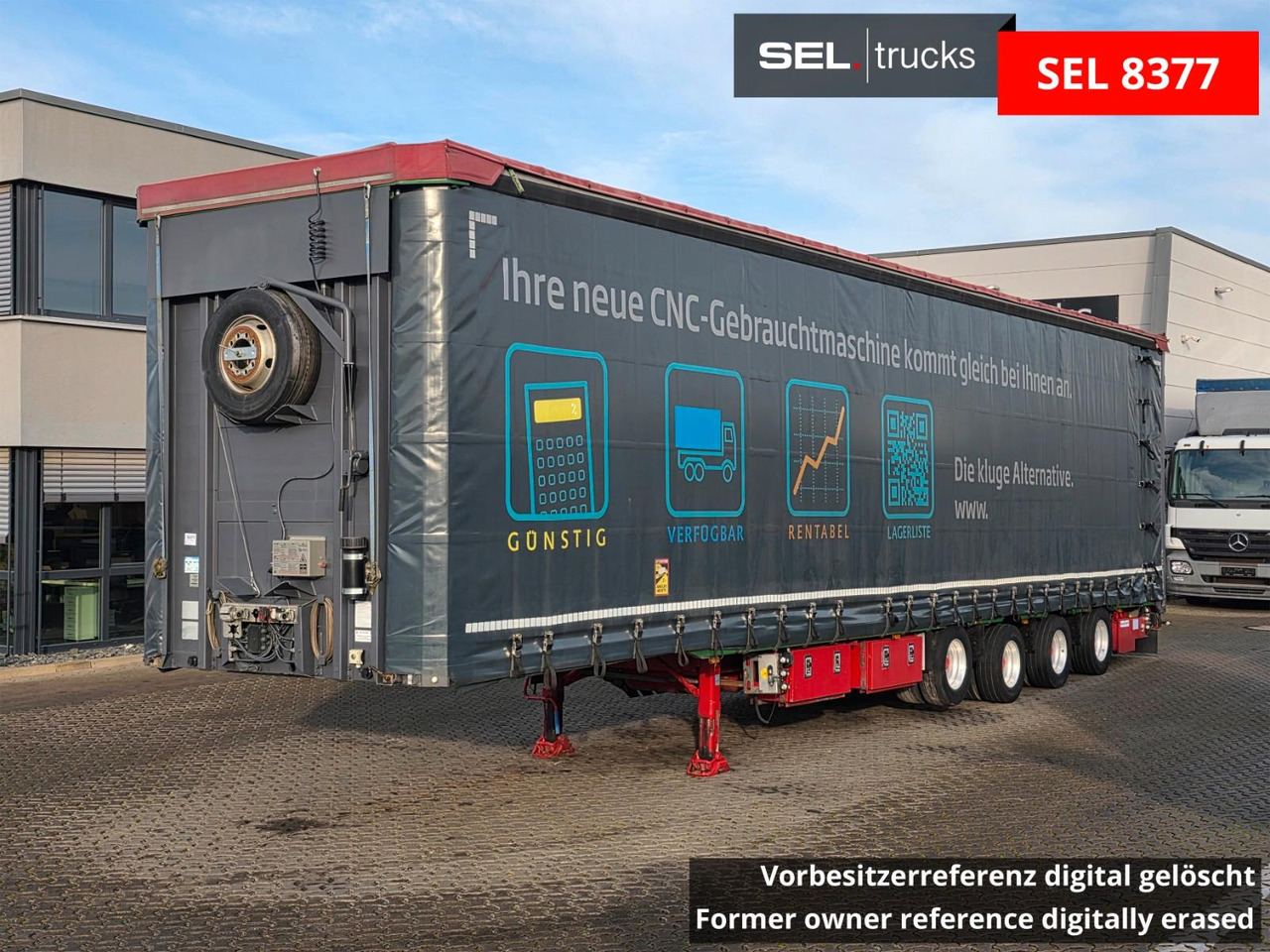 Meusburger MPS-4 / verbreiterbar / Lenkachse / Liftachse - Curtainsider semi-trailer: picture 1 Meusburger MPS-4 / verbreiterbar / Lenkachse / Liftachse - Curtainsider semi-trailer: picture 1