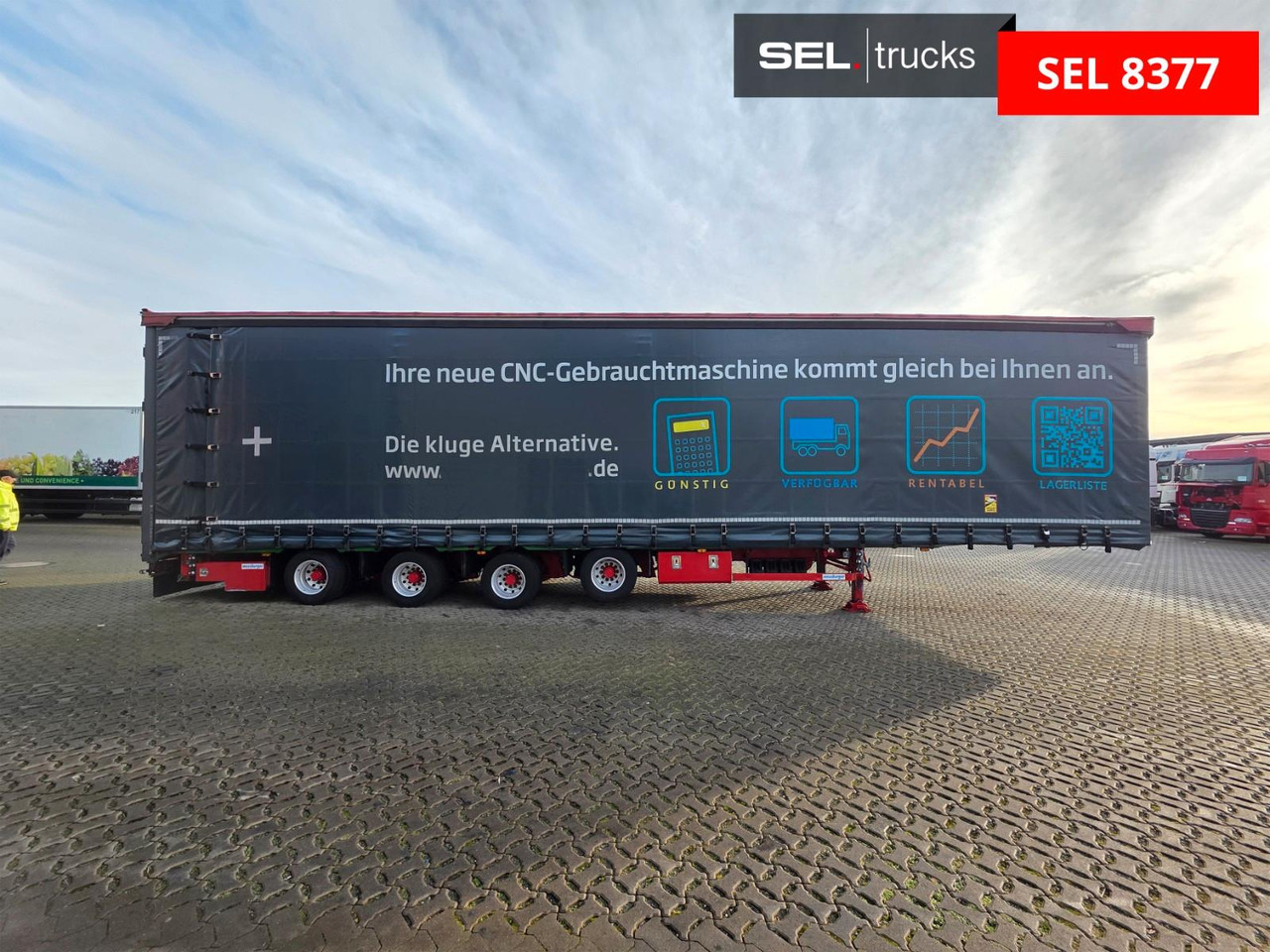Meusburger MPS-4 / verbreiterbar / Lenkachse / Liftachse - Curtainsider semi-trailer: picture 4 Meusburger MPS-4 / verbreiterbar / Lenkachse / Liftachse - Curtainsider semi-trailer: picture 4