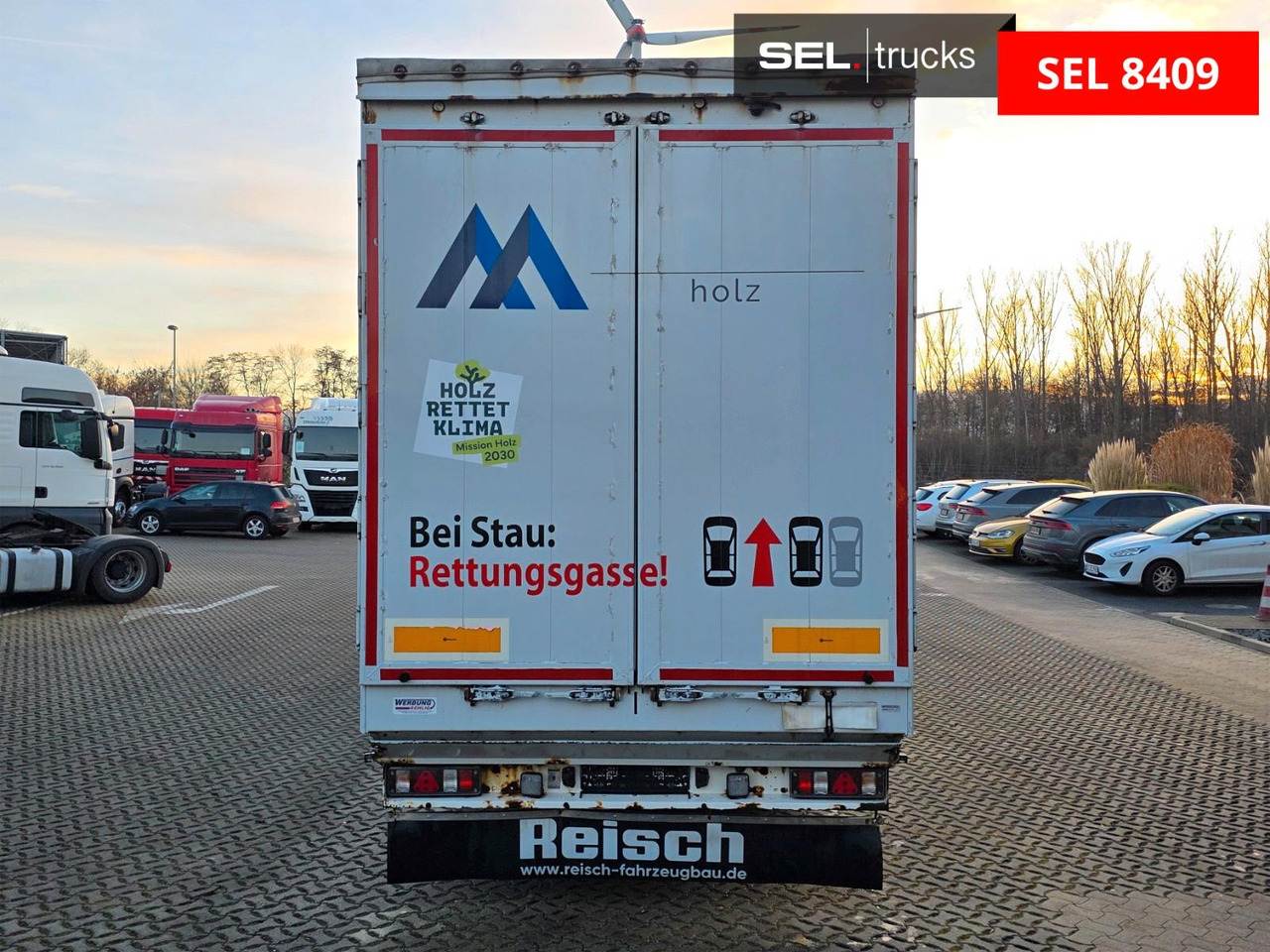 Walking floor semi-trailer Reisch R24 / Liftachse / Alu-Felgen / ELETRIK ROOF !!: picture 6