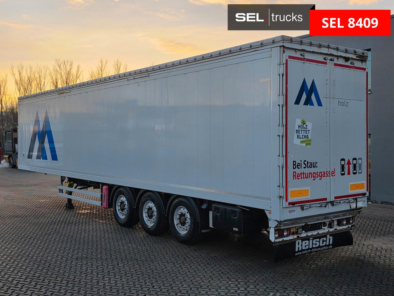 Walking floor semi-trailer Reisch R24 / Liftachse / Alu-Felgen / ELETRIK ROOF !!: picture 7