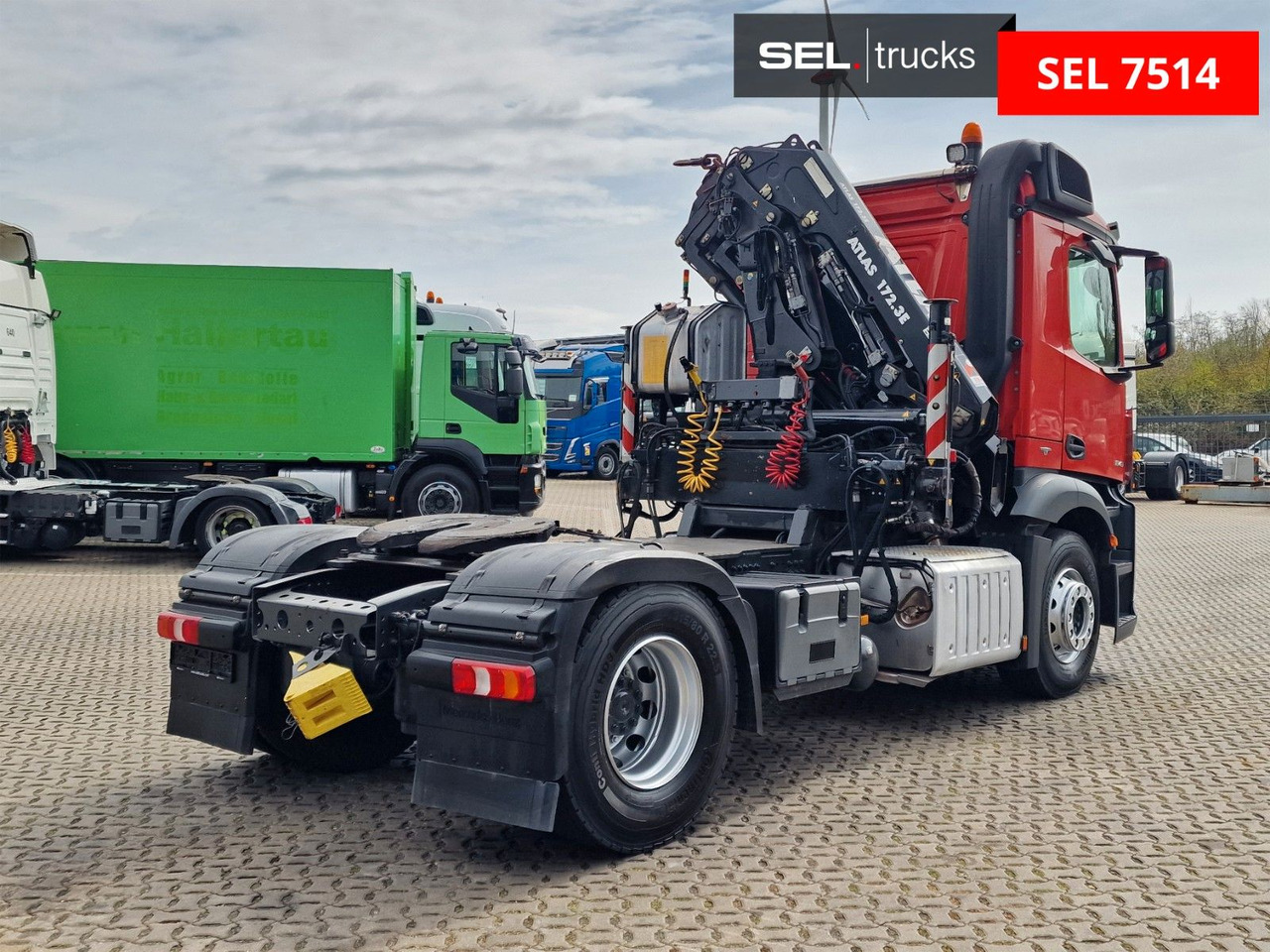 Tractor unit Mercedes-Benz Antos 1843 / Atlas 172.3E-A4 / KRAN: picture 6