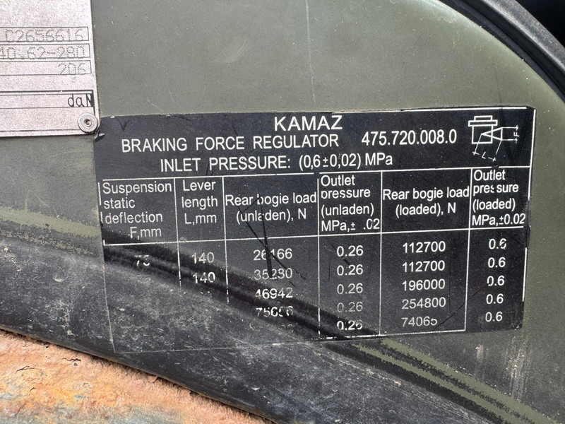 Cab chassis truck Kamaz 65111, 6x6: picture 17