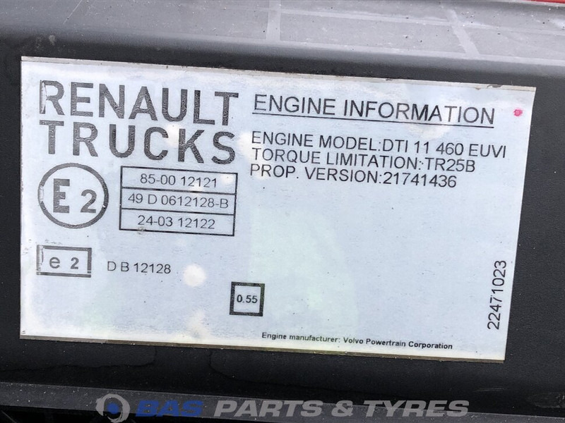 Engine for Truck Renault T-Serie Motor Renault DTI11 460 K1 7485013658: picture 6 Engine for Truck Renault T-Serie Motor Renault DTI11 460 K1 7485013658: picture 6