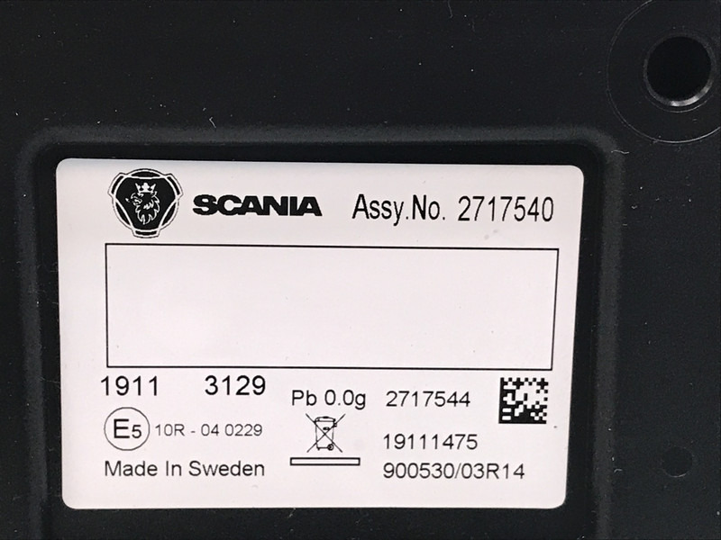 Scania R-Serie NextGen Combi-Instrument Scania 2717540 - Dashboard for Truck: picture 3 Scania R-Serie NextGen Combi-Instrument Scania 2717540 - Dashboard for Truck: picture 3