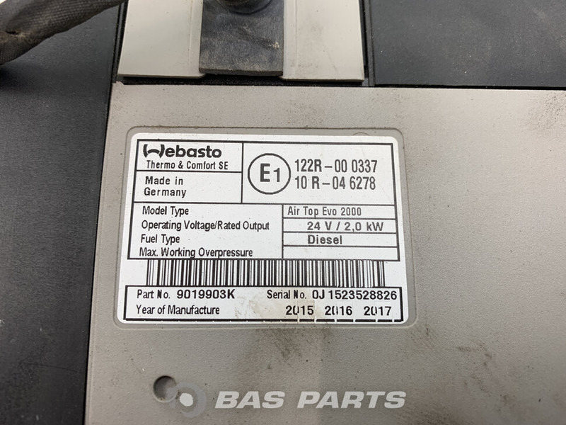 Webasto FH4 - Heating/ Ventilation for Truck: picture 3 Webasto FH4 - Heating/ Ventilation for Truck: picture 3