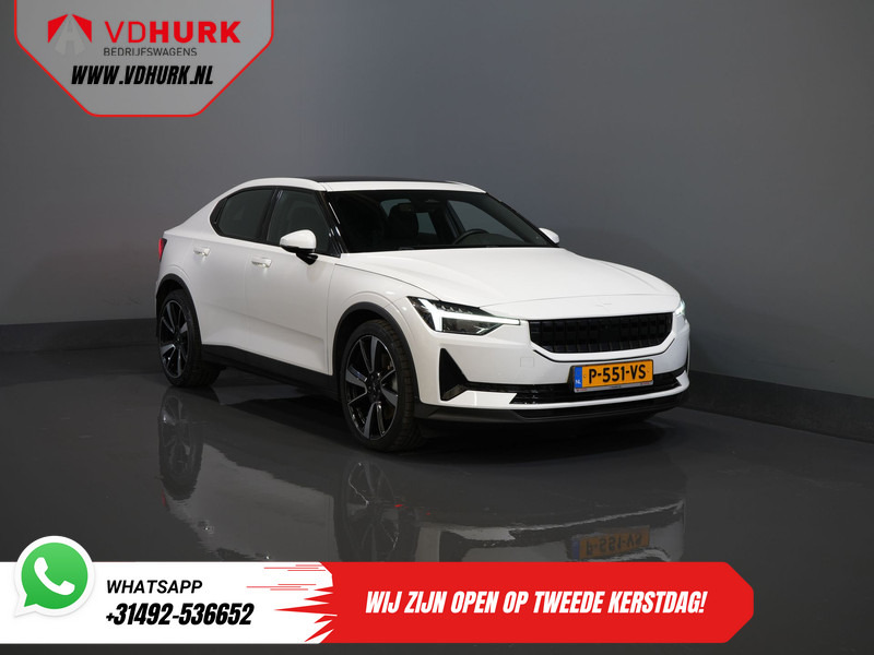 Polestar 2 Long Range 78 kWh 551 WLTP 95% SOH LED/ Adapt.Cruise/ Pano/ Stuurverw./ Stoelverw./ Memory/ Navi/ Carplay/ Climate/ Camera/ 20'' - Sedan: picture 1 Polestar 2 Long Range 78 kWh 551 WLTP 95% SOH LED/ Adapt.Cruise/ Pano/ Stuurverw./ Stoelverw./ Memory/ Navi/ Carplay/ Climate/ Camera/ 20'' - Sedan: picture 1