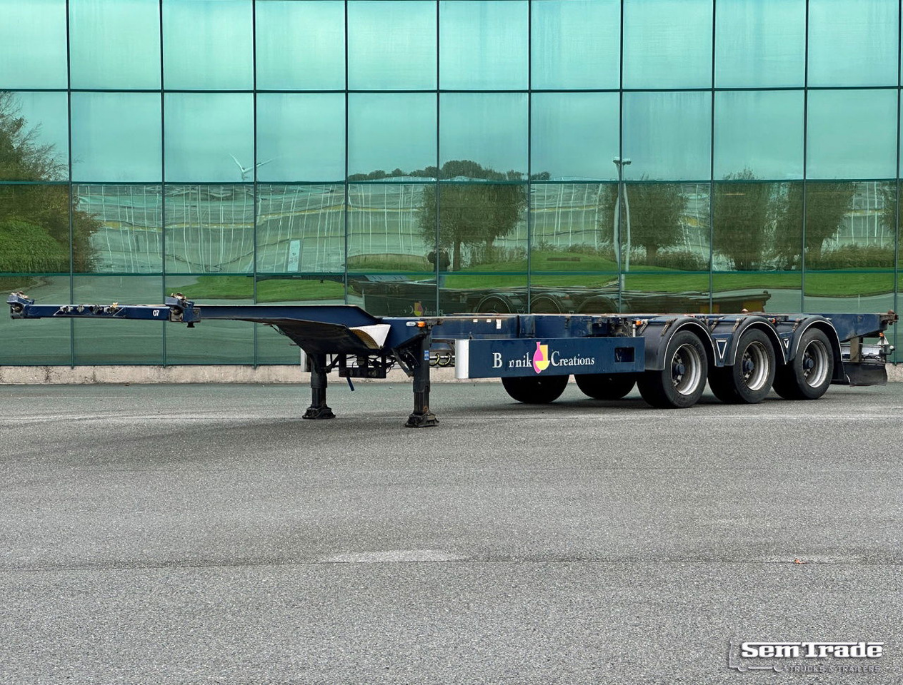 Burg BPO 15-27 Ccxhx BPW Axles Disc Brakes 40 FT. Chassis Lift Axle - Container transporter/ Swap body semi-trailer: picture 1 Burg BPO 15-27 Ccxhx BPW Axles Disc Brakes 40 FT. Chassis Lift Axle - Container transporter/ Swap body semi-trailer: picture 1