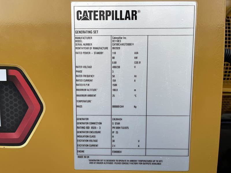 Cat DE 110 E 3 (24 units available) - Generator set: picture 5 Cat DE 110 E 3 (24 units available) - Generator set: picture 5