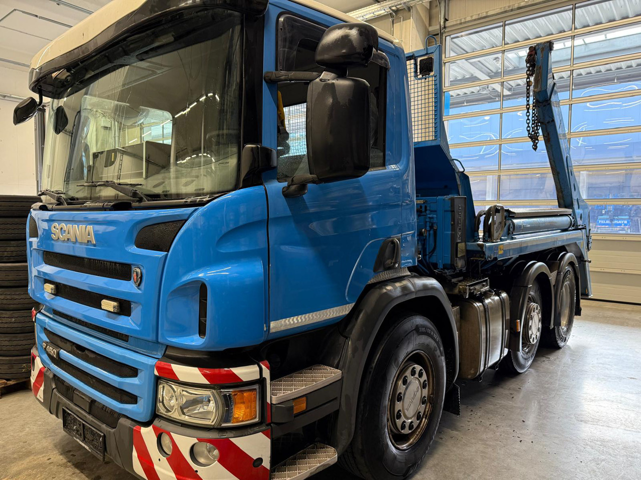 SCANIA P450 6x2 + AK16N TC - Skip loader truck: picture 1 SCANIA P450 6x2 + AK16N TC - Skip loader truck: picture 1