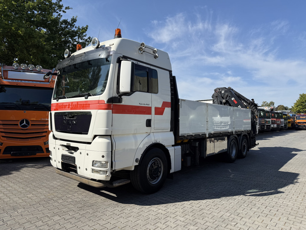MAN TGX 26.480 6X2 Hiab 422 + Jib + Winde - Crane truck, Dropside/ Flatbed truck: picture 1 MAN TGX 26.480 6X2 Hiab 422 + Jib + Winde - Crane truck, Dropside/ Flatbed truck: picture 1