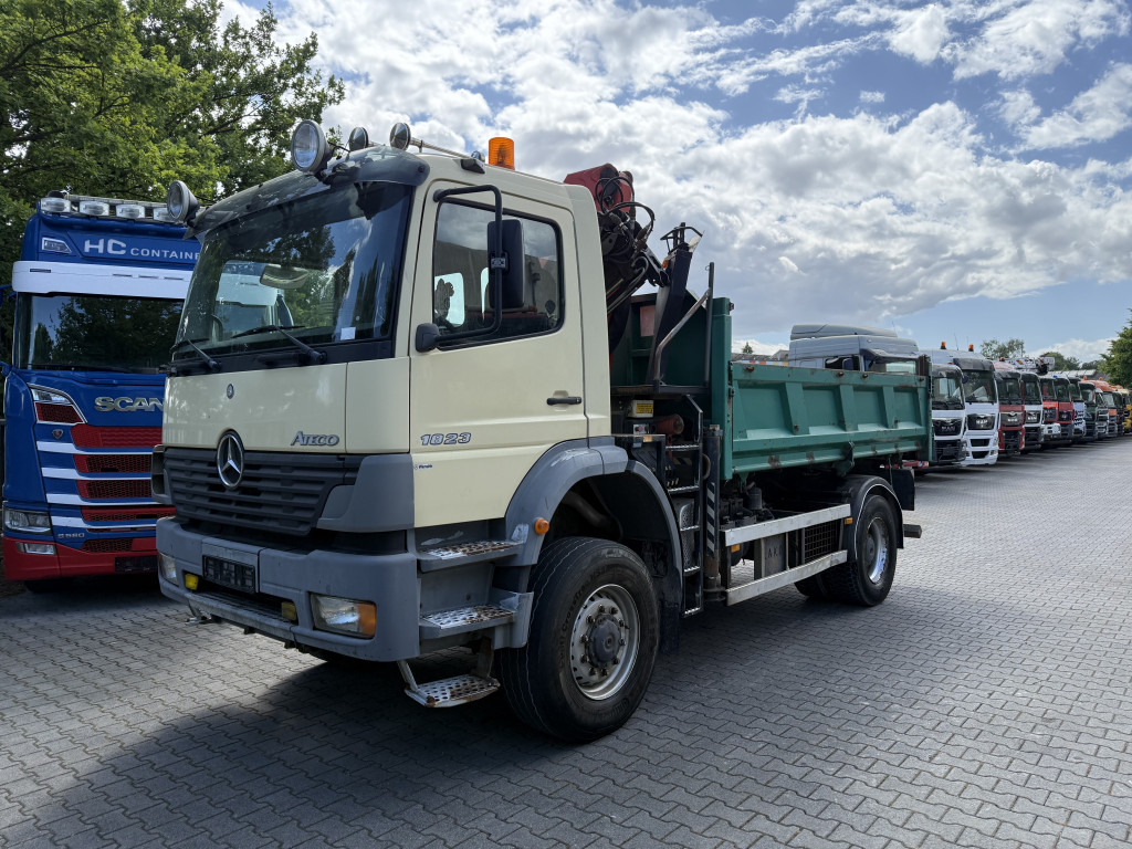 Tipper, Crane truck Mercedes-Benz Atego 1823 AK 4X4 Kipper Kran Palfinger PK10000: picture 8