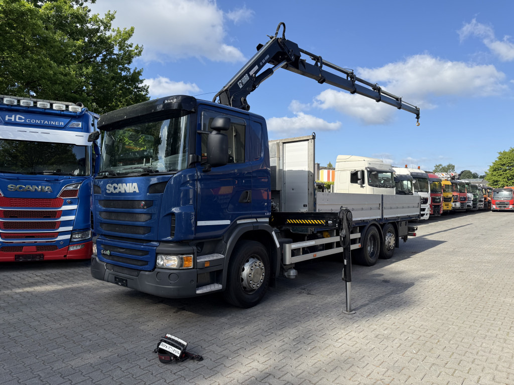 Scania G440 6X2*4 HIAB 166 bis 16.50 Meter - Crane truck, Dropside/ Flatbed truck: picture 1 Scania G440 6X2*4 HIAB 166 bis 16.50 Meter - Crane truck, Dropside/ Flatbed truck: picture 1