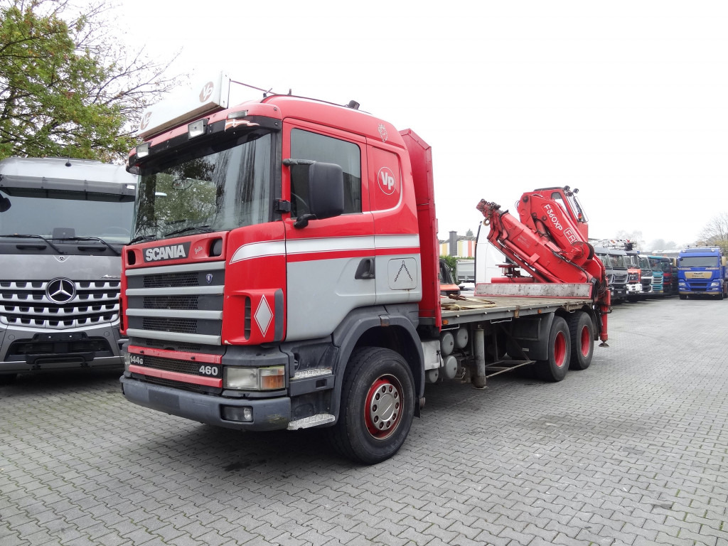 Scania R144 460 6X4 Fassi 360 bis 25 Meter - Crane truck, Dropside/ Flatbed truck: picture 1 Scania R144 460 6X4 Fassi 360 bis 25 Meter - Crane truck, Dropside/ Flatbed truck: picture 1